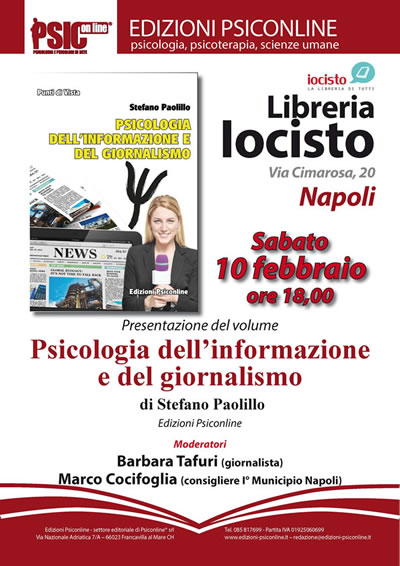 Locandina Psicologia informazione Napoli
